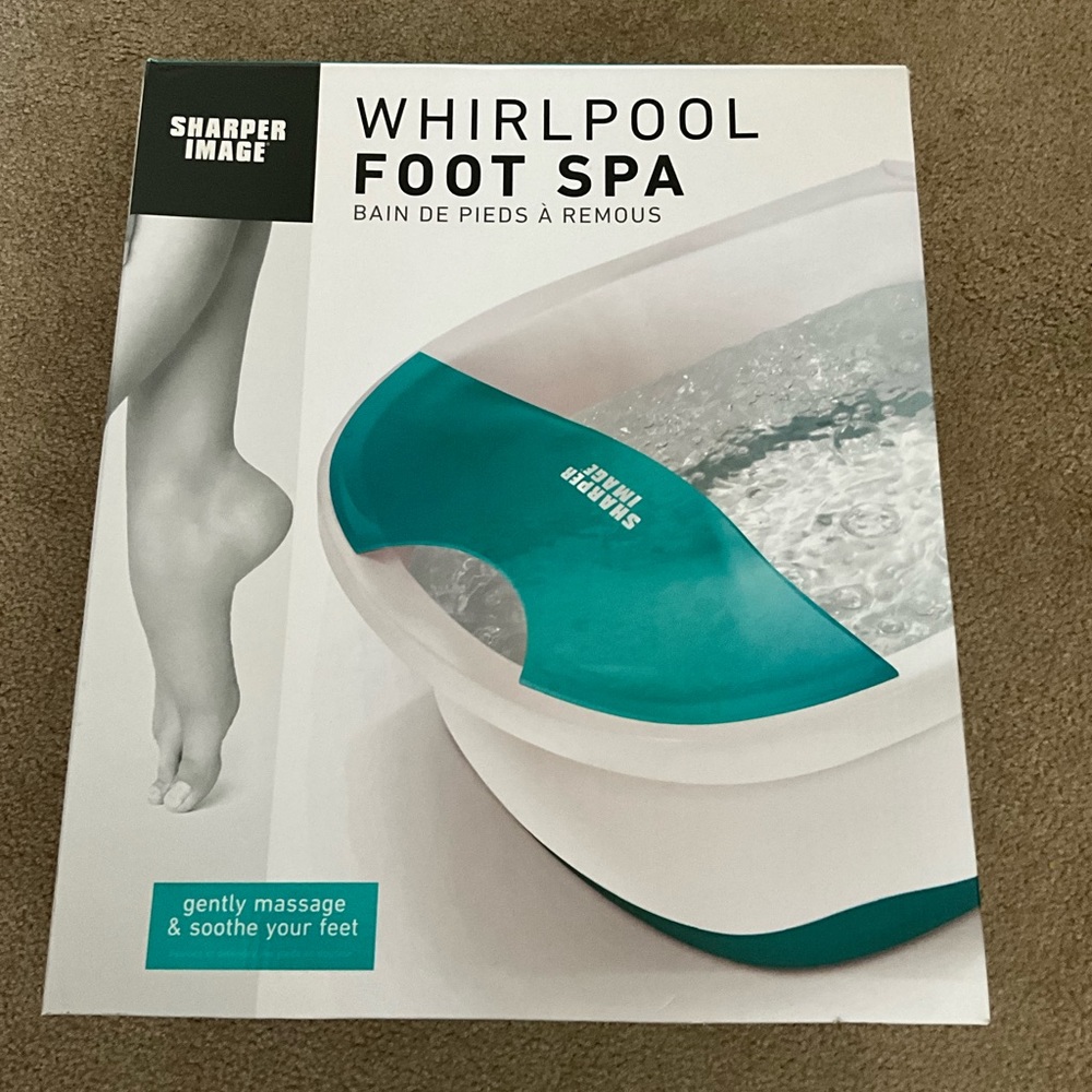 Sharper Image. Whirlpool Foot Spa.